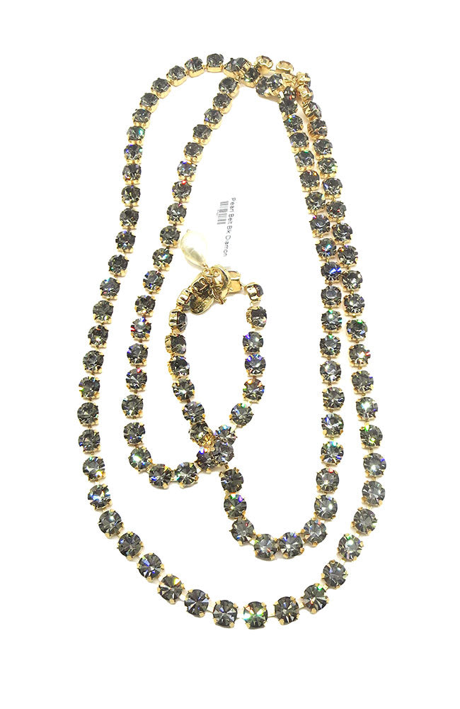 Dazzling Pearl Belt Blk Diamond