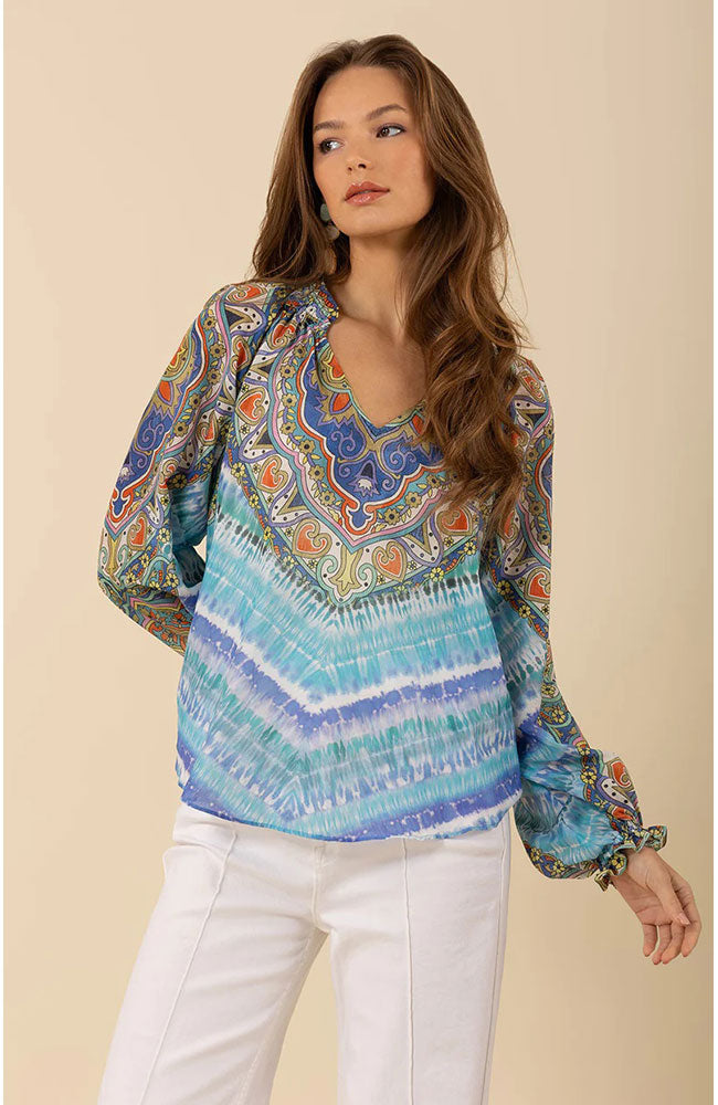 Sadie Long Sleeve V Neck Top