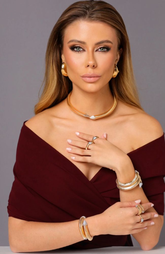 Simona DBL Bracelet Gold