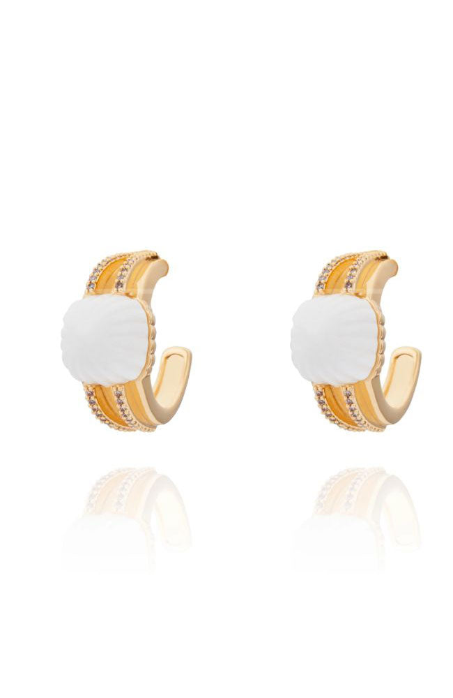 Duomo Half Hoop White Agate GP
