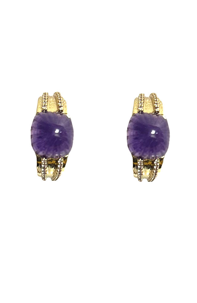 Duomo Half Hoop Amethyst