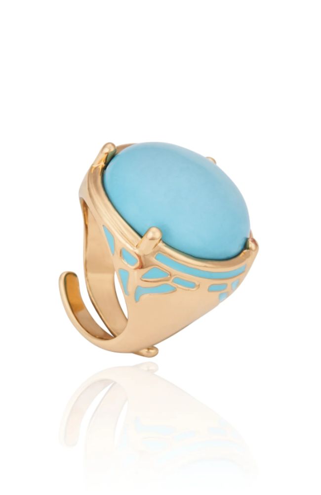 San Marco Oval Ring Turquoise