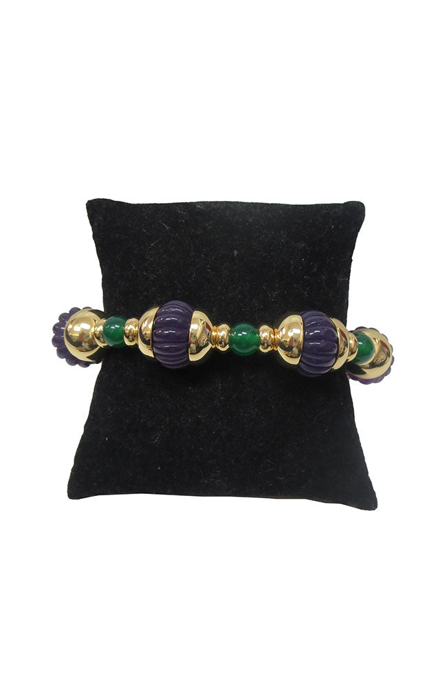 Duomo Bicolor Bracelet Amethyst Green Agate GP