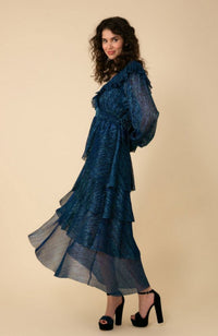 Lyna Tiered Crinkle Dress