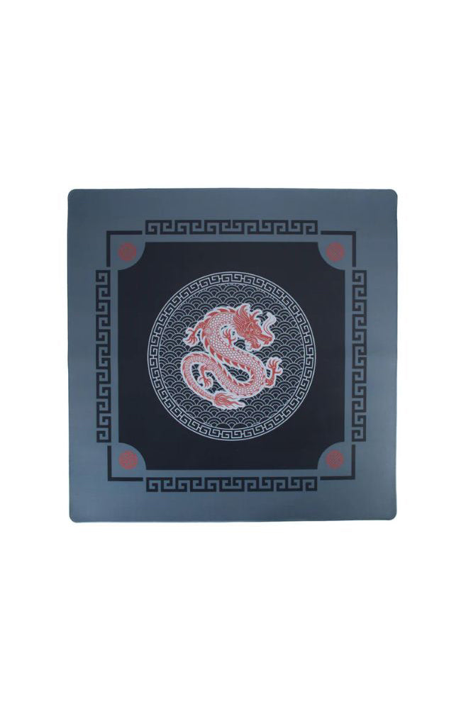 Dragon Mahjong Mat in Black