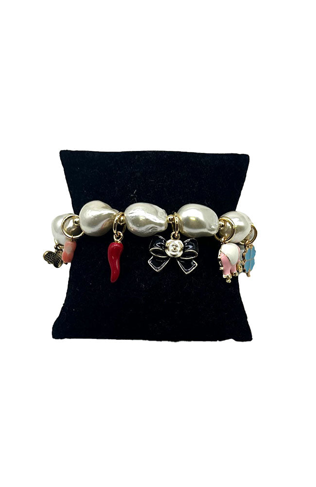 Pearl Charm Bracelet