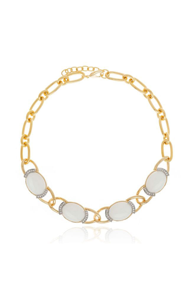 Splendore Necklace White Agate