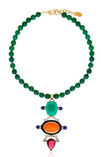Tesoro Necklace Green Org