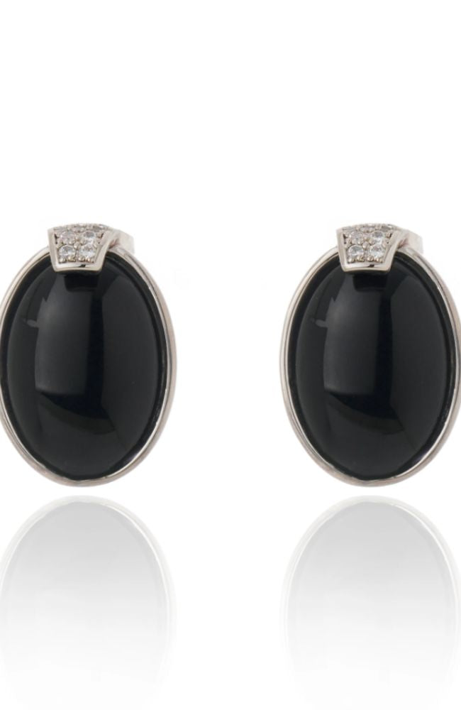 Splendore Earrings Black Silver