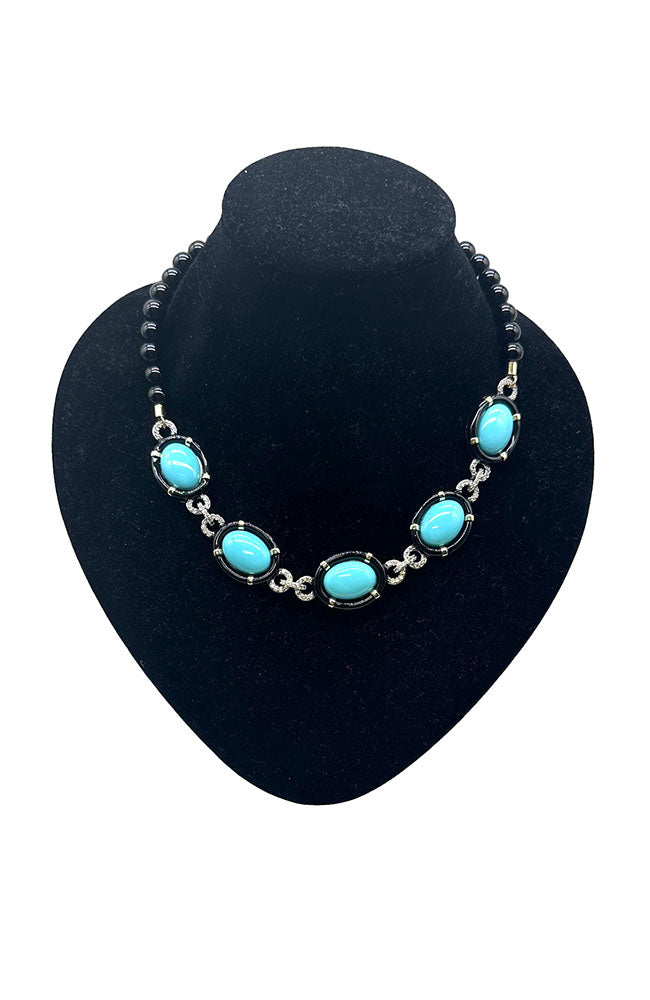 Fascino Necklace Turquoise Black