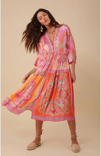 Kaylee V Neck Midi Dress