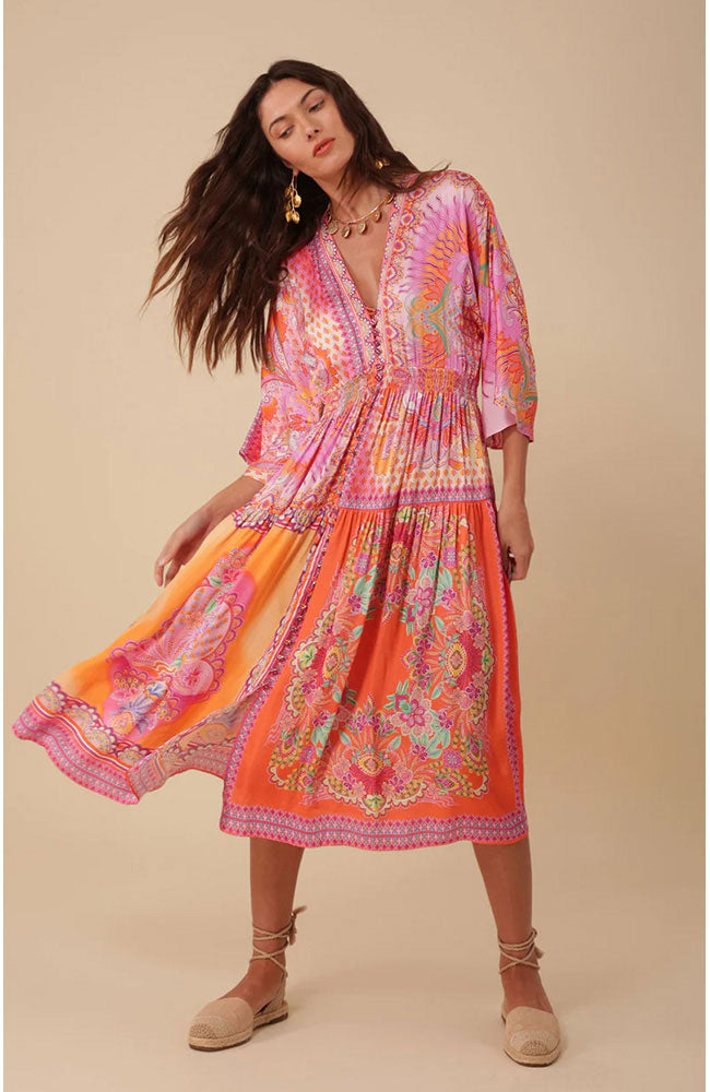 Kaylee V Neck Midi Dress