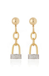 Meina Earrings Gold CZ