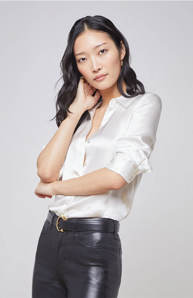 Dani 3/4 Sleeve Blouse in Ivory