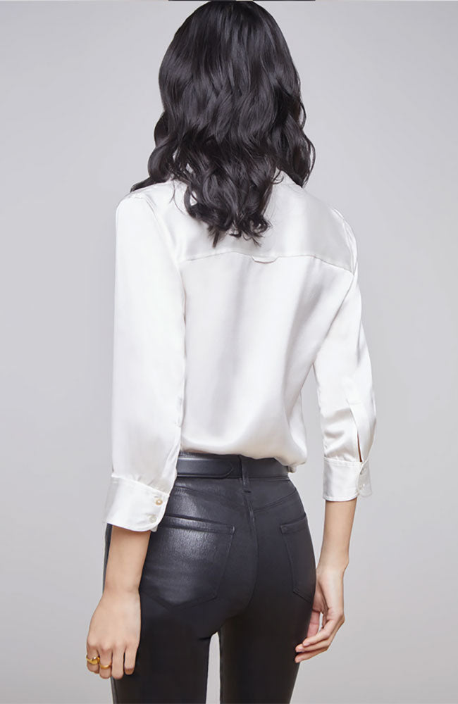 Dani 3/4 Sleeve Blouse in Ivory
