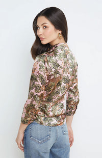 Dani Blousein Lt Pink Leopard