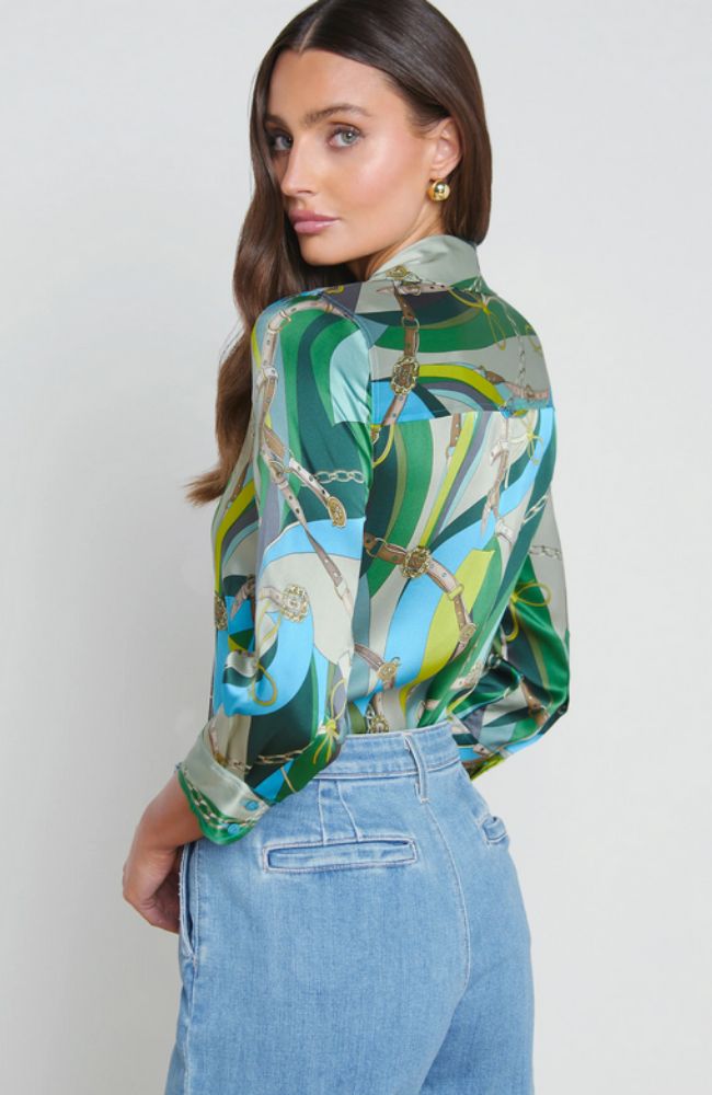 Dani Blouse in Sea Green