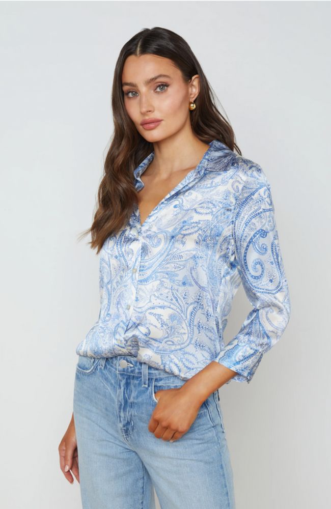 Dani 3/4 Slv Blouse in Paisley