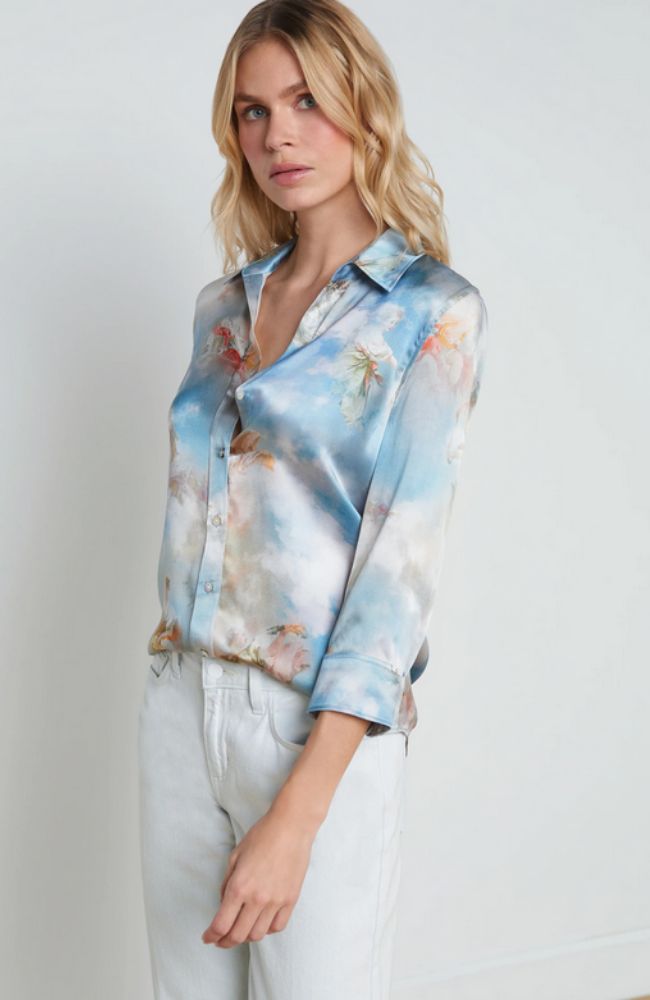 Dani Blouse Blue Renaissance