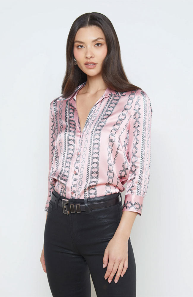 Dani 3/4 Sleeve Blouse Lt Pink