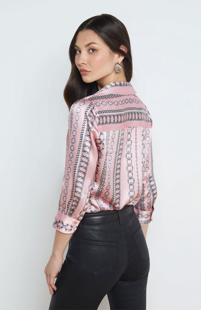 Dani 3/4 Sleeve Blouse Lt Pink