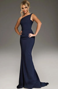 Fitted One Shoulder Gown