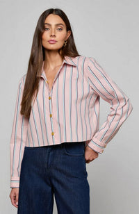 Cosette Crop Hi Low Shirt