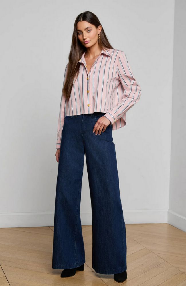 Cosette Crop Hi Low Shirt