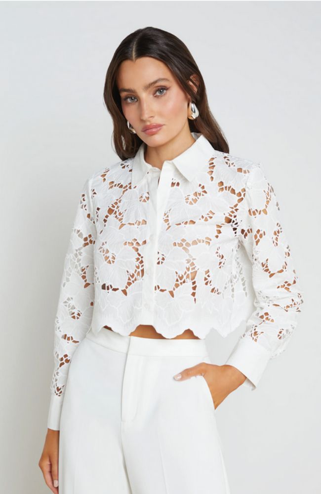 Seychelle Cropped Buttondown