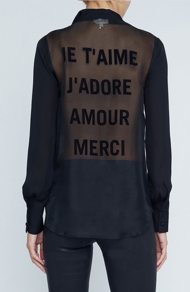 Hailie Flckd Back Blouse