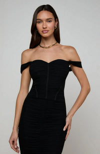 Asuka Shirred Mesh Top