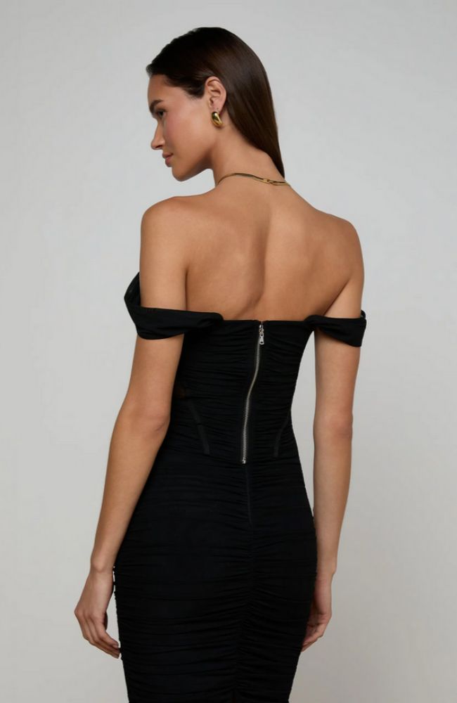 Asuka Shirred Mesh Top