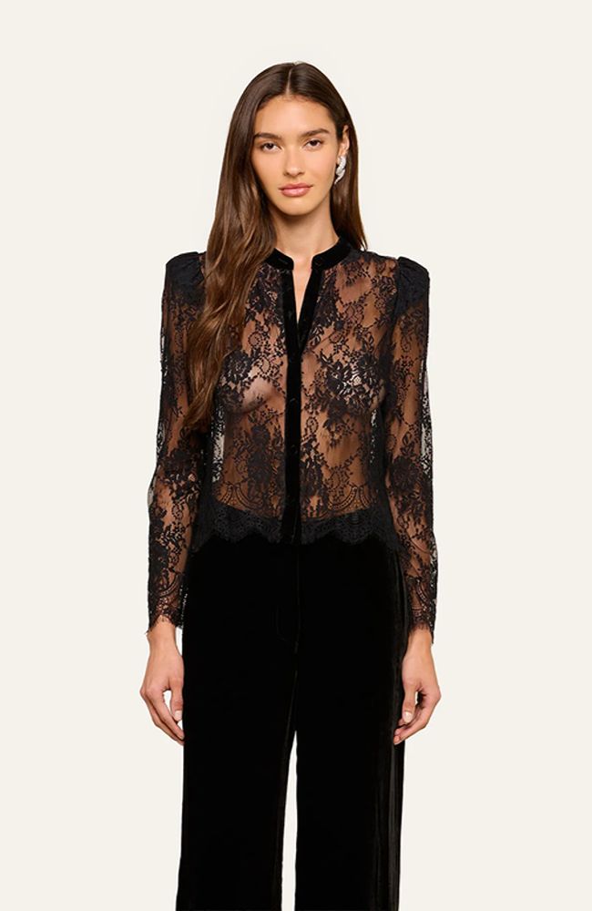Dorothea Velvet Blouse