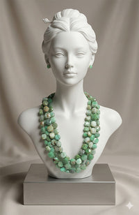 Chrys Nuggets Vermiel Closure Necklace