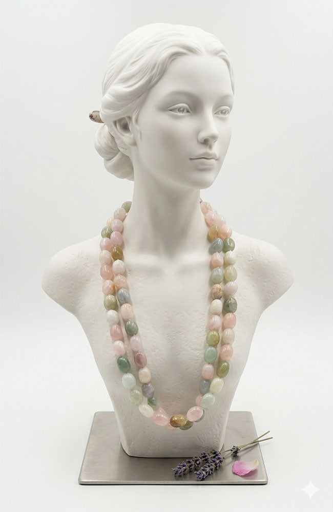 2 Strand Aquamarine Necklace