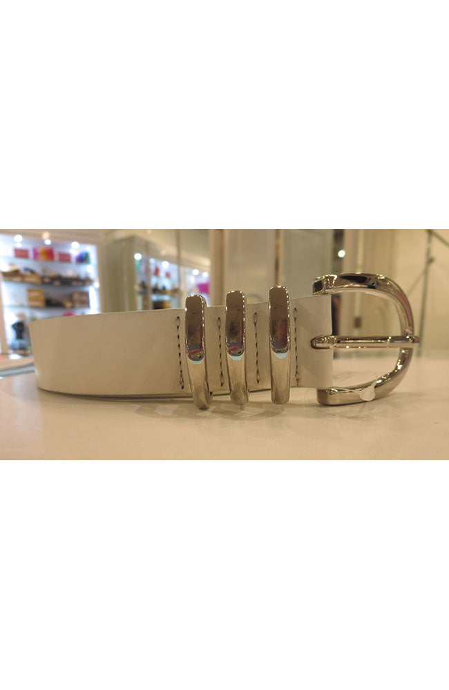 Noir Silver 3 Loops Belt