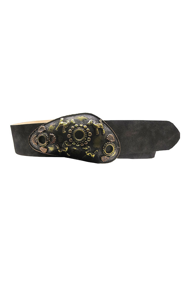 Hand Tooled Buckle Belt