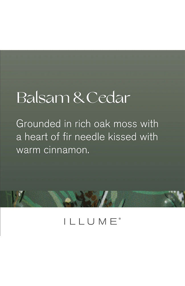Balsam Cedar Radiant Large Glass Candle