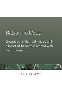 Balsam Cedar Radiant Large Glass Candle
