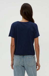 Jackie Raw Edge Crewneck Tee