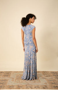 Brynn V Neck Shirred Maxi