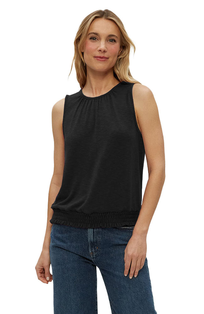 Akira Tank with Smocked Bottom