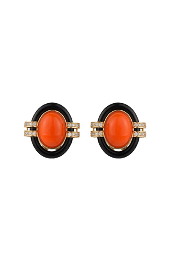 Sacred Fire Earring Coral