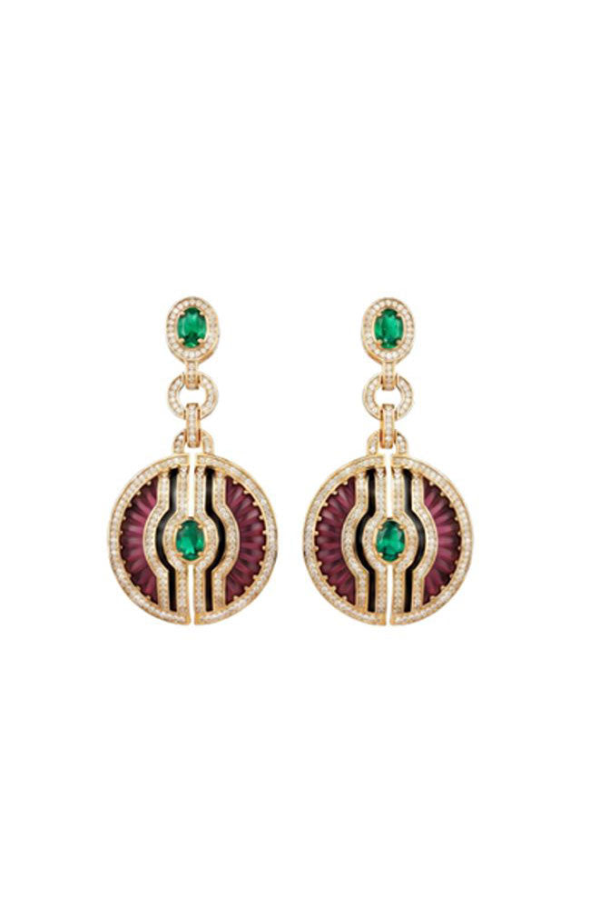 Inti Earrings Red