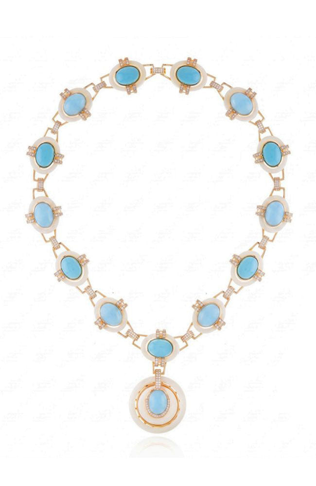 Machu Picchu Necklace Turquoise