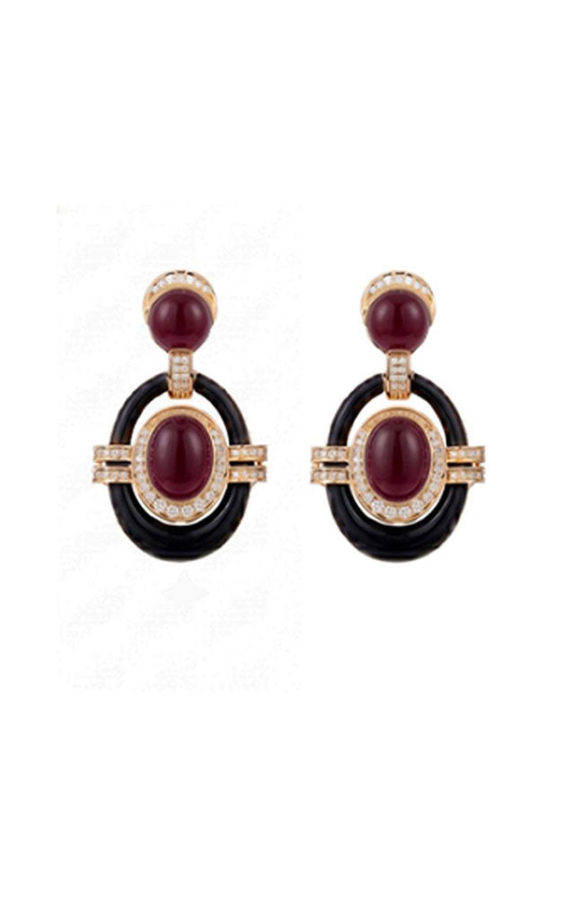 Machu Picchu Earrings Red