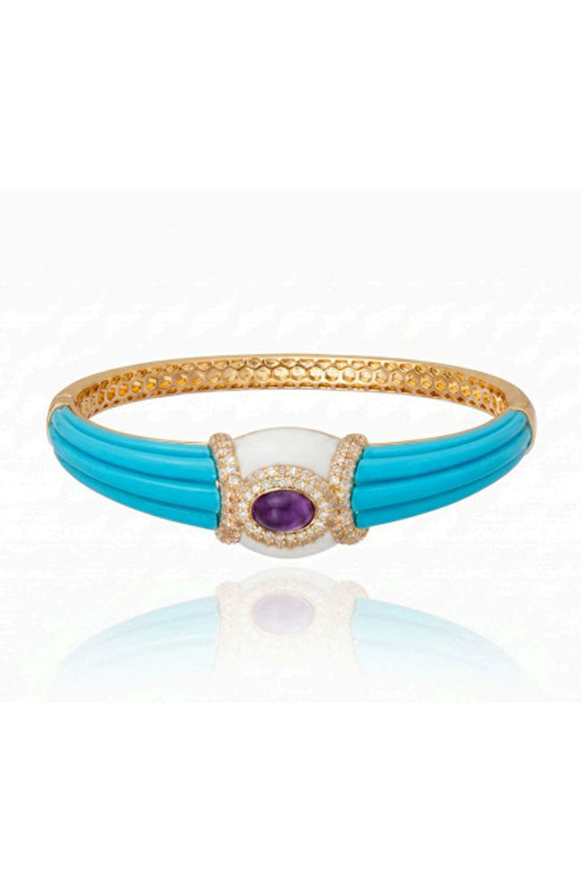 Sacred Valley Bracelet Turquoise,Amethyst