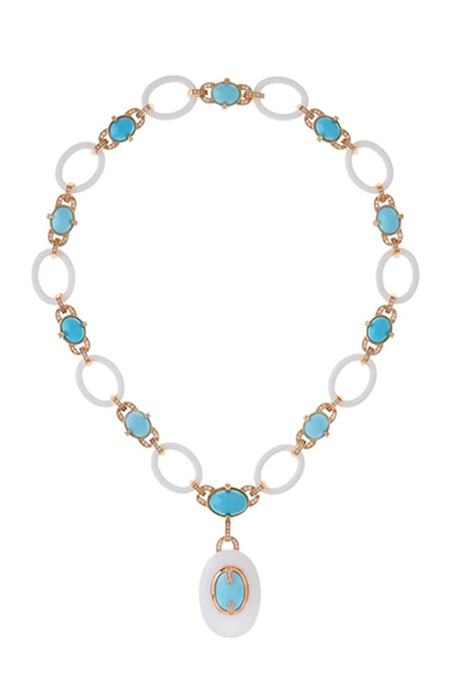 Sacred Fire Necklace Turquoise