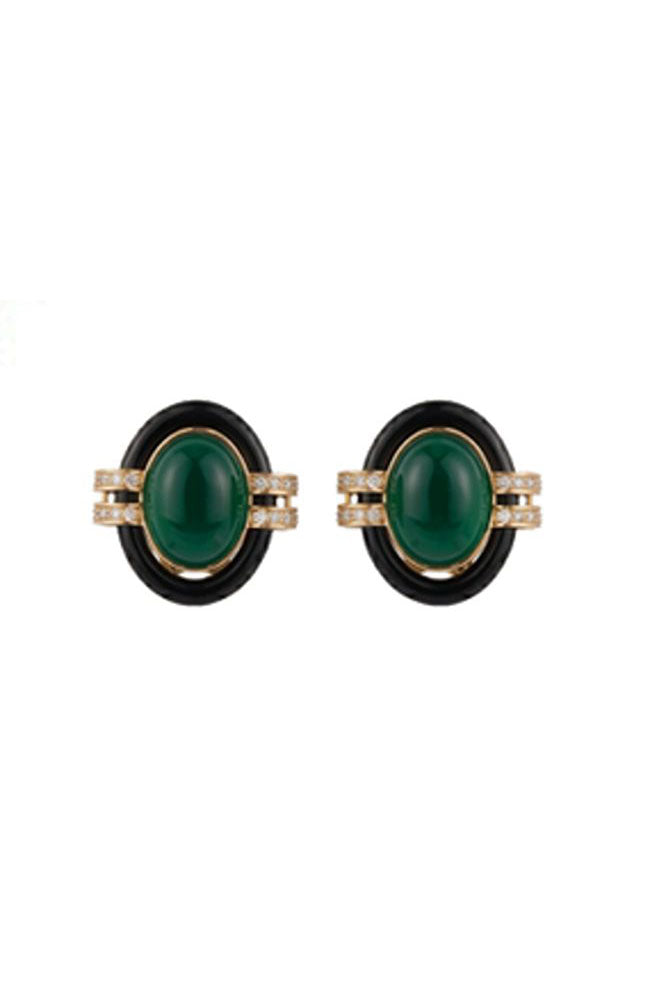 Sacred Fire Earring Green
