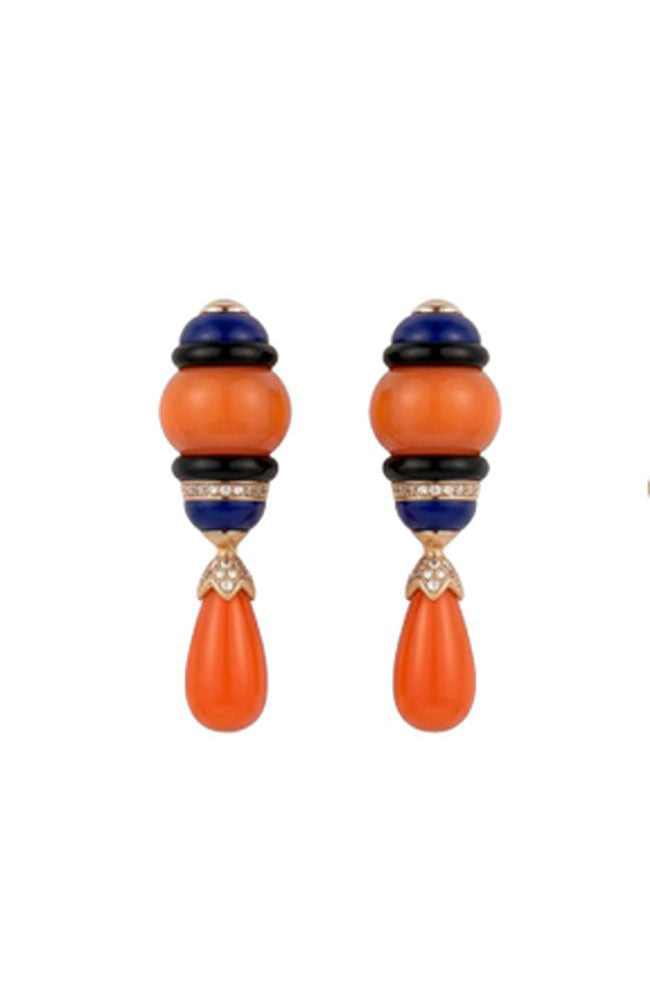 Qori Earrings Coral